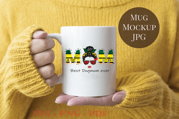 Best Dog Mom Ever: Vector Graphics for Print Templates