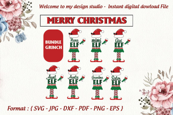 Bundle Grinch Christmas Svg, Graphics & Print Templates