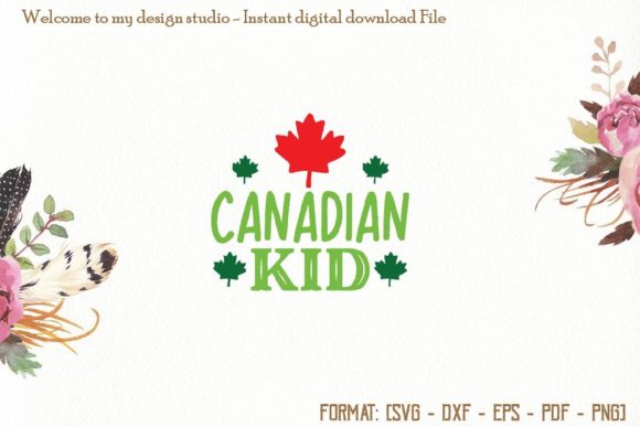 Canadian Kid Svg, Canada Day Svg Graphics