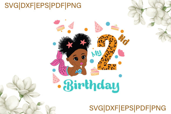 Mermaid 2nd Birthday Cake: Graphics & Illustrations Review