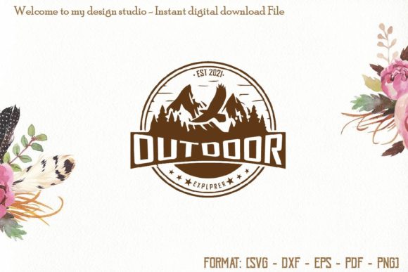 Outdoor SVG, Camping, Camper: Graphics & Print Templates